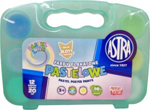 Astra Farby plakatowe pastelowe Astra 12 kolorów x 20 ml - walizka JM 301123003 mix cena za 1 szt 9