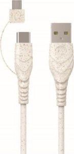 Kabel USB BIOnd BIOND BIO-12-TCM USB-C to Type-C+Micro 3A cable 1,2m 1