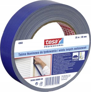 Tesa Taśma tynkarska tesa Professional 25m x 30mm, granatowa 1