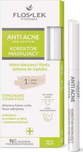 Floslek Floslek Anti Acne 24h System korektor maskujący 1 Jasny 1