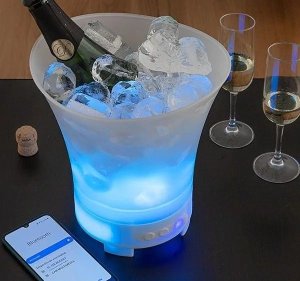 InnovaGoods InnovaGoods POJEMNIK Z LEDAMI I GŁOŚNIKIEM NA AKUM 7