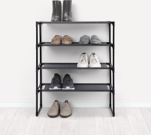 Rayen Rayen Dwupoziomowy stojak półka na buty 38 x 59 cm szara 2