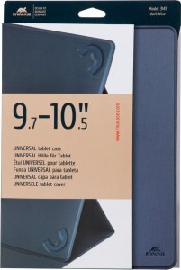 Etui na tablet RivaCase Dėklas planšetei Rivacase 3147 Tamsiai Mėlyna spalva - Dydis 9.7-10.5" 14