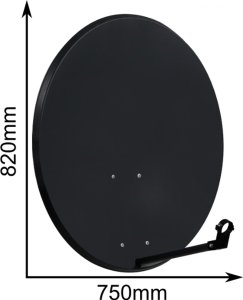 CORAB CZASZA ANTENA 80 CM CIEMNA (COR-800SAE-C) 4