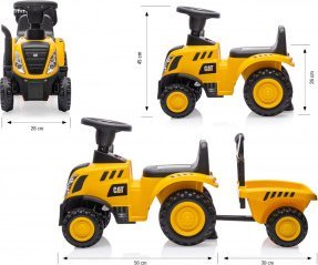 Milly Mally Pojazd CAT Tractor 14