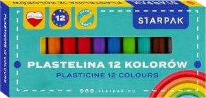 Starpak PLASTELINA 12KOL SCHOOL STK PUD 1/40 1