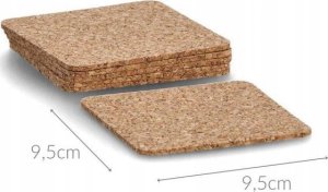 Zeller Podstawki korkowe, 6 sztuk, 9,5 cm 3