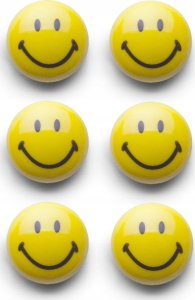 Zeller Magnesy Smiley, 6 sztuk, Ø 3 cm 1