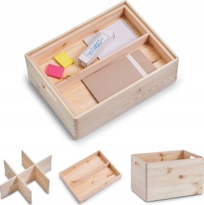 Zeller Pudełko do przechowywania z wyjmowanymi przegródkami, 40 x 30 x 24 cm 2