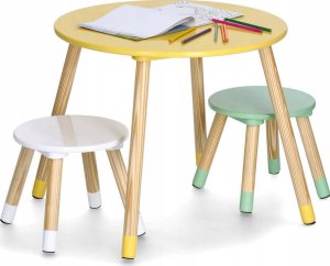 Zeller Zestaw mebli dla dzieci z MDF i sosny, stolik + 2 krzesła 2