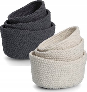 Zeller Komplet bawełnianych koszyków w różnych rozmiarach, 3 szt. 8