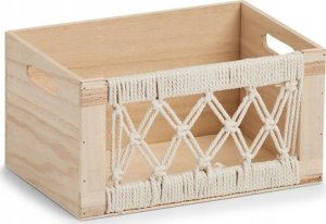 Zeller Drewniane pudełko z ażurowym frontem BOHO, 30 x 20 x 16 cm 2