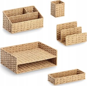 Zeller Organizer na biurko z papierowej plecionki, 24 x 11 x 4,5 cm 4