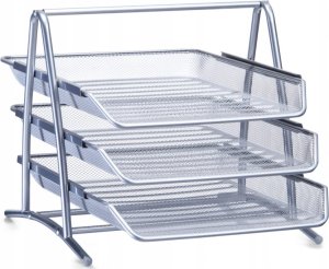 Zeller Piętrowa tacka na dokumenty z papierowej siatki 2