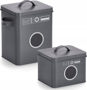 Zeller Puszka na proszek do prania z wzorem pralki, 18 x 15,5 x 23 cm 2