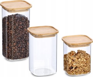 Zeller Słoik z pokrywką bambusa, 900 ml, 11 x 11 x 13,6 cm 4
