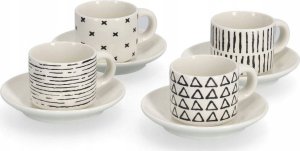 Zeller Zestaw filiżanek do espresso w geometryczne wzory, 70 ml 1