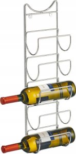 Zeller Metalowy stojak na wino montowany na ścianę, 5 butelek 4