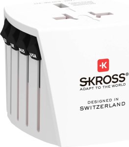 Skross Skross MUV Micro adapter wtyczek zasilających Uniwersalne Biały 1