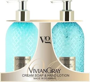 Vivian Gray Set Vivian Gray: Gemstone, Jasmine & Patchouli, Cleansing, Liquid Soap, 300 ml + Gemstone, Jasmine & Patchouli, Hydrating, Hand Lotion, 300 ml Unisex 1