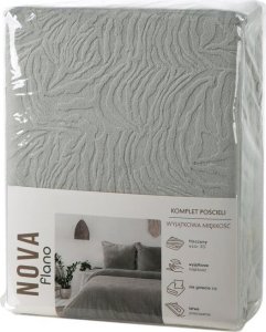 Eurofirany Miękka pościel welwetowa FLANO 160X200 70X80X2 srebrna 3