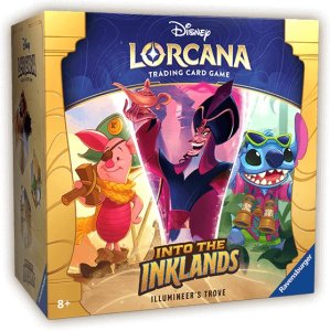 Ravensburger TROVE Disney Lorcana Inklands pudło karty kości Illumineers Fat Pack Bundle 1