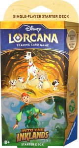 Ravensburger PIOTRUŚ TALIA Disney Lorcana Into the Inklands karty Starter Deck +BOOSTER 1