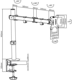 Maclean Uchwyt biurkowy na monitor 17" - 32" (MC-753N) 3