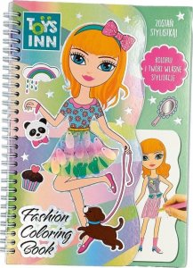 Stnux Fashion Coloring Book Kolorowanka z naklejkami Moda 8523 STNUX 1