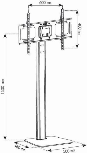 Techly Stojak podłogowy ICA-TR11 32'' - 70'' 4
