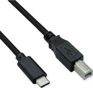 Kabel USB Roline ROLINE USB 2.0 Typ C Kabel C - B ST/ST schwarz 1,8m 1