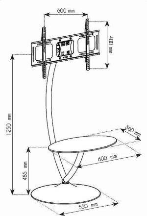 Techly Stojak podłogowy ICA-TR13 32'' - 70'' 4