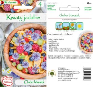 Legutko Kwiaty jadalne Bratek Stokrotka Nagietek Chaber Nasturcja 3