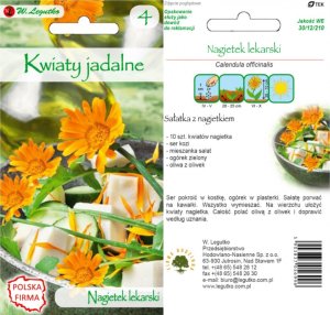 Legutko Kwiaty jadalne Bratek Stokrotka Nagietek Chaber Nasturcja 4