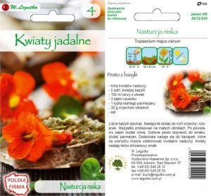 Legutko Kwiaty jadalne Bratek Stokrotka Nagietek Chaber Nasturcja 5