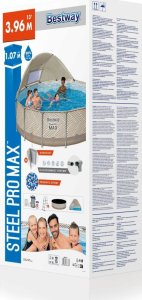 Bestway Basen Ogrodowy Stelażowy Z Baldachimem Daszek 396 x 107 cm Bestway 561FY 14