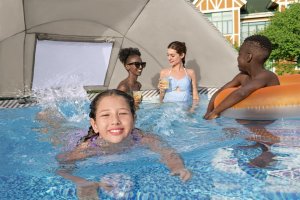 Bestway Basen Ogrodowy Stelażowy Z Baldachimem Daszek 396 x 107 cm Bestway 561FY 7