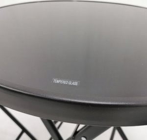 kontrast Stół składany okrągły ogród balkon taras TASOS 60 cm czarny 4