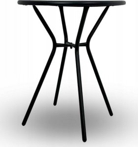 kontrast Stół stolik ogrodowy okrągły balkon taras COMO 60 cm czarny 2