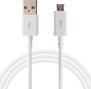 Kabel USB Samsung Oryginalny Kabel Samsung Micro Usb Usb-A 2.0 Ecb-Du4Ewe 1,5M Przewód Bulk Biały 1