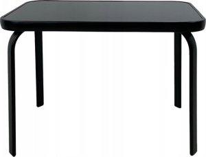 kontrast Zestaw mebli ogrodowych Marbella ławka 4 części czarny 8