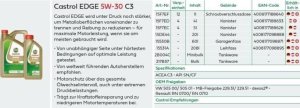 Castrol Alyva Edge 5W-30 C3 syntetyczna do silników 1 L 3