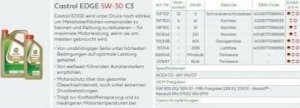 Castrol Alyva Edge 5W-30 C3 syntetyczna do silników 1 L 4