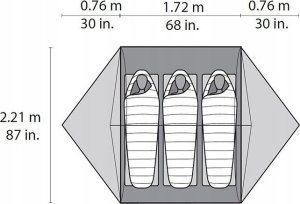 Namiot turystyczny MSR Trivietė palapinė Mutha Hubba NX 7