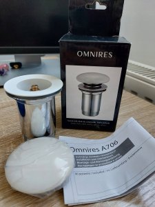 Omnires Dugno vožtuvas baltos spalvos Omnires A706BP 4