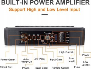 Subwoofer samochodowy Axton AXTON, ATB20P žemų dažnių kolonėlė, 20cm/8" 2