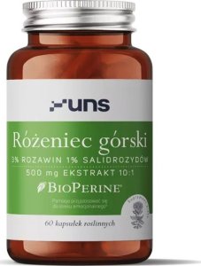 UNS UNS Różeniec Górski 500mg Ekstrakt 10:1 60vegcaps 1