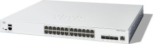 Switch Cisco Cisco Catalyst 1300-24XT - Switch - L3 - Smart - 24 x 10 Gigabit Ethernet + 4 x combo 10 Gigabit SFP+/RJ-45 - an Rack montierbar 1