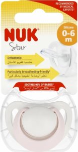 NUK NUK SMOCZEK USP 0-6M STAR ROZ 10730717 1/6 1