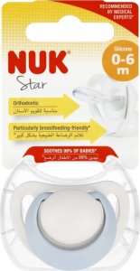 NUK NUK SMOCZEK USP 0-6M STAR NIEB 10730717 1/6 1